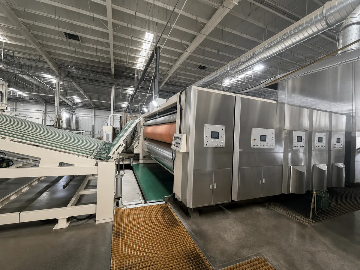 Unbranded large-format water-based ink printing line