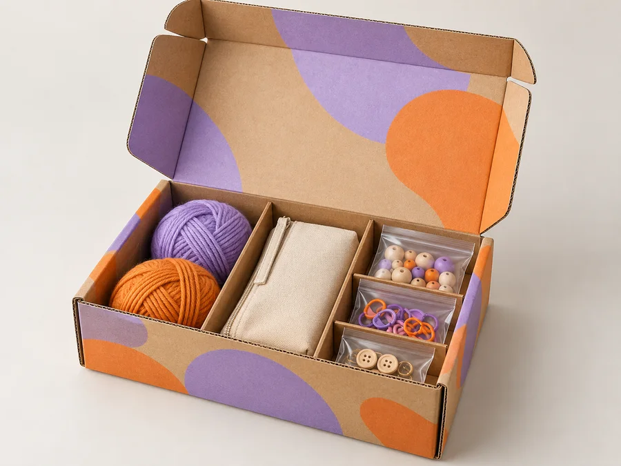 Structural and print visualization of Craft supply starter box