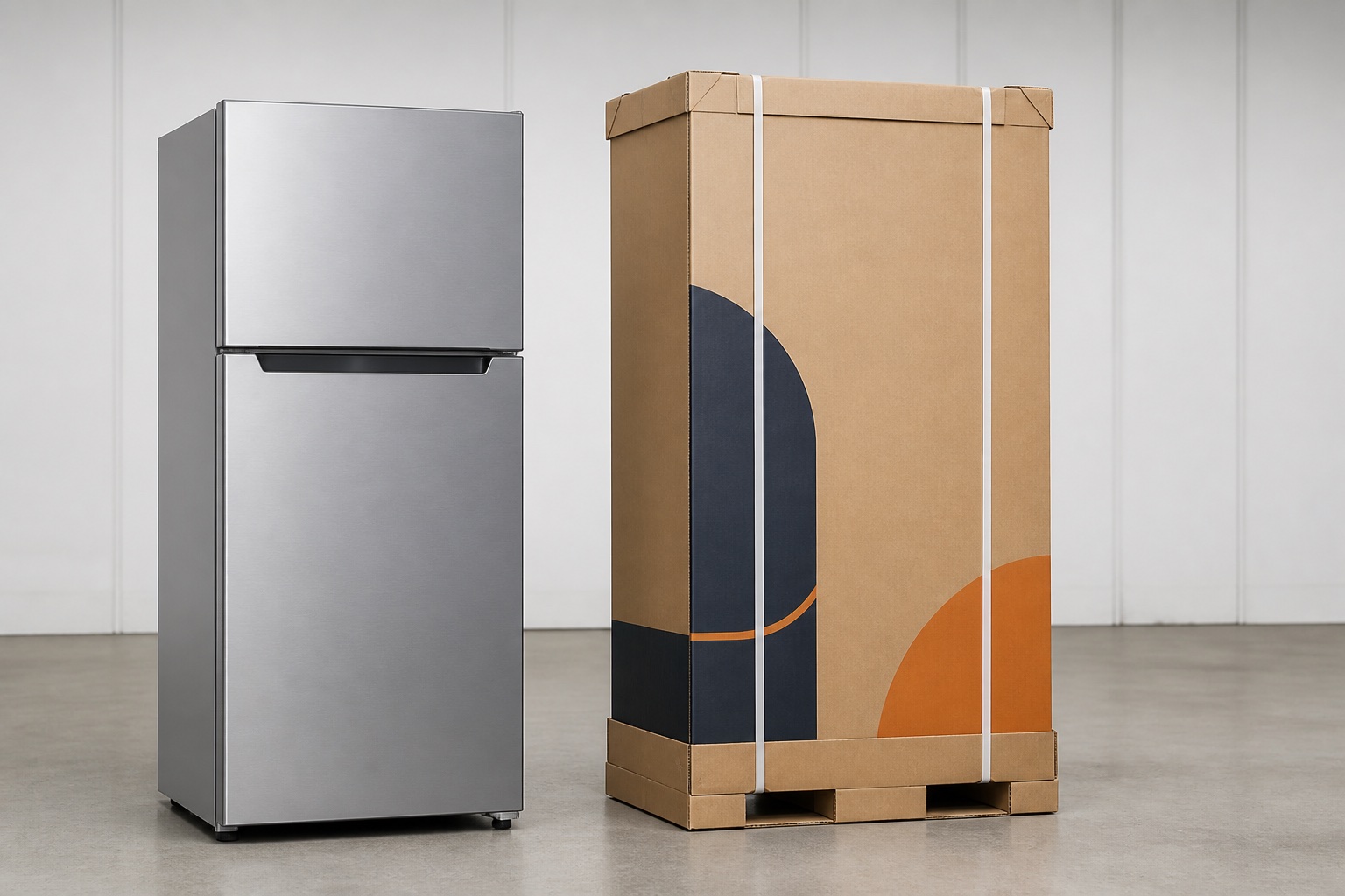 Large appliance transport carton reference