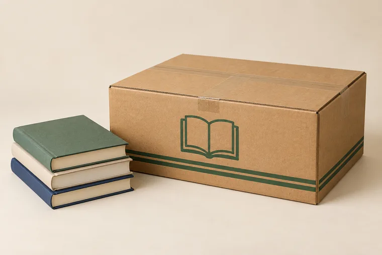 图书电商开槽纸箱 — 图书与画册 — 样品款式 · 仅提供纸箱